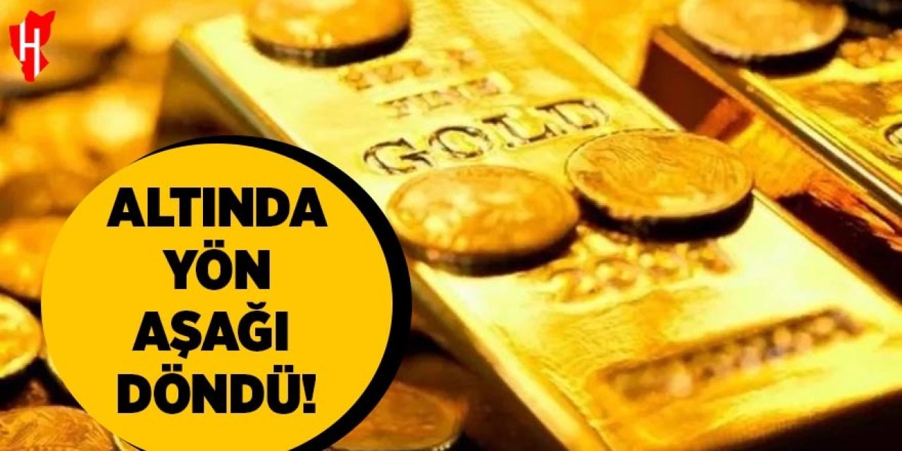 Altında yön aşağı döndü: Çeyrek, gram ve yarım altın satış fiyatları