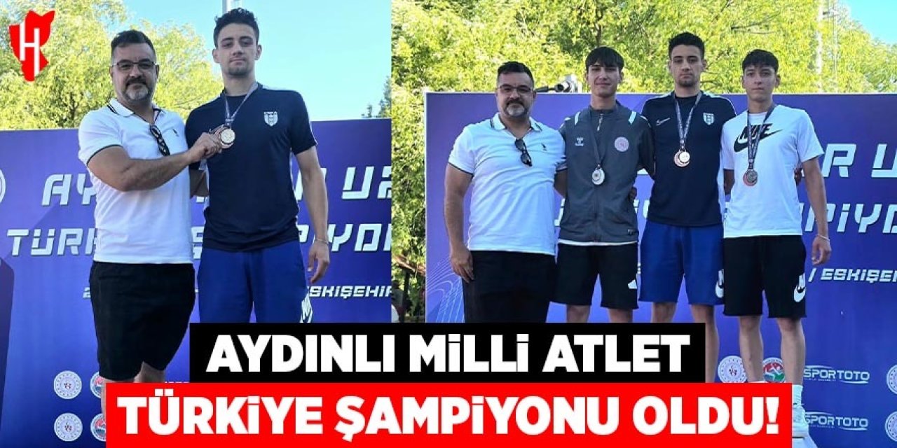 Aydınlı milli atlet Türkiye şampiyonu oldu