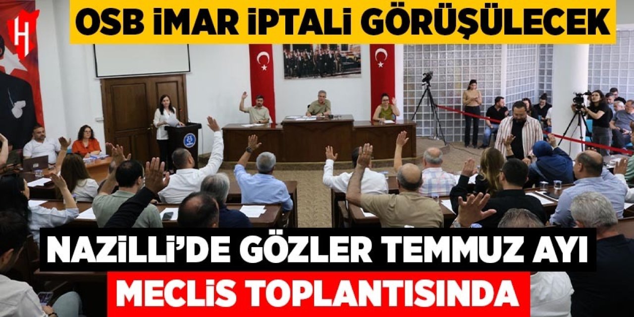 Nazilli'de gözler Temmuz Ayı Meclis Toplantısında: OSB sınırlarındaki imar iptali görüşülecek