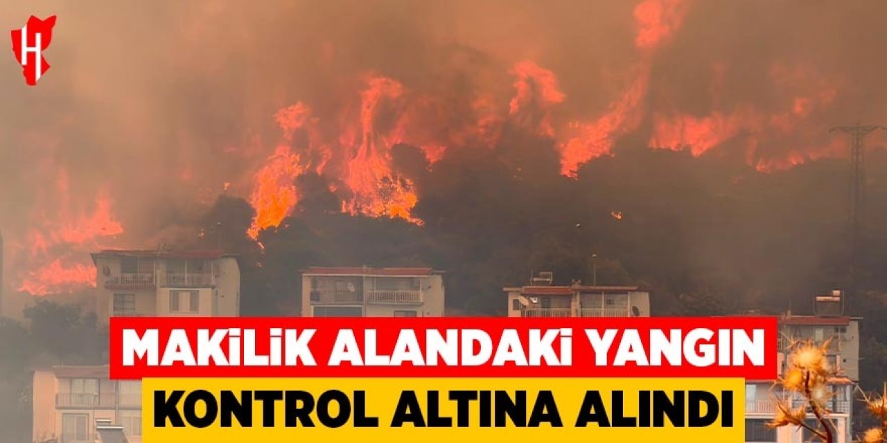 Makilik alandaki yangın kontrol altında
