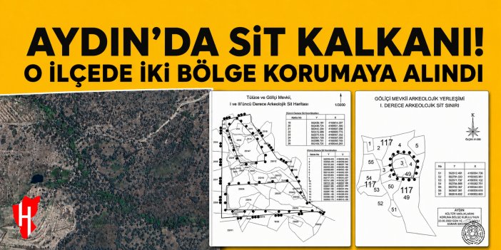 AYDIN’DA SİT KALKANI! O İLÇEDE İKİ BÖLGE KORUMAYA ALINDI