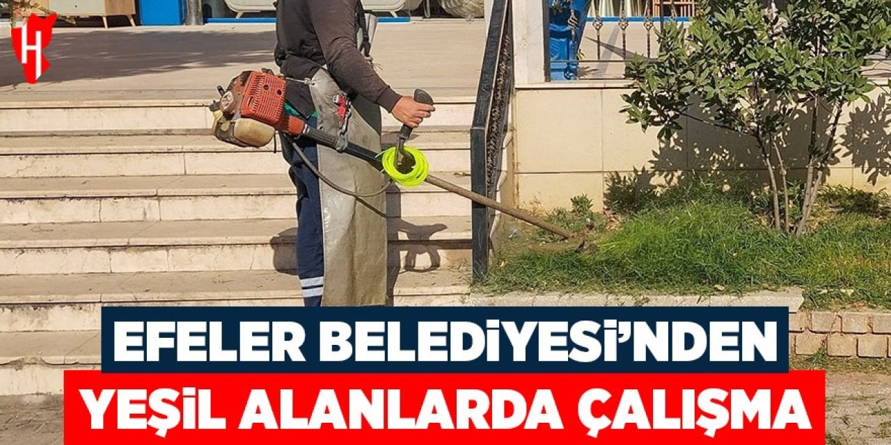 Efeler Belediyesi’nden yeşil alanlarda çalışma