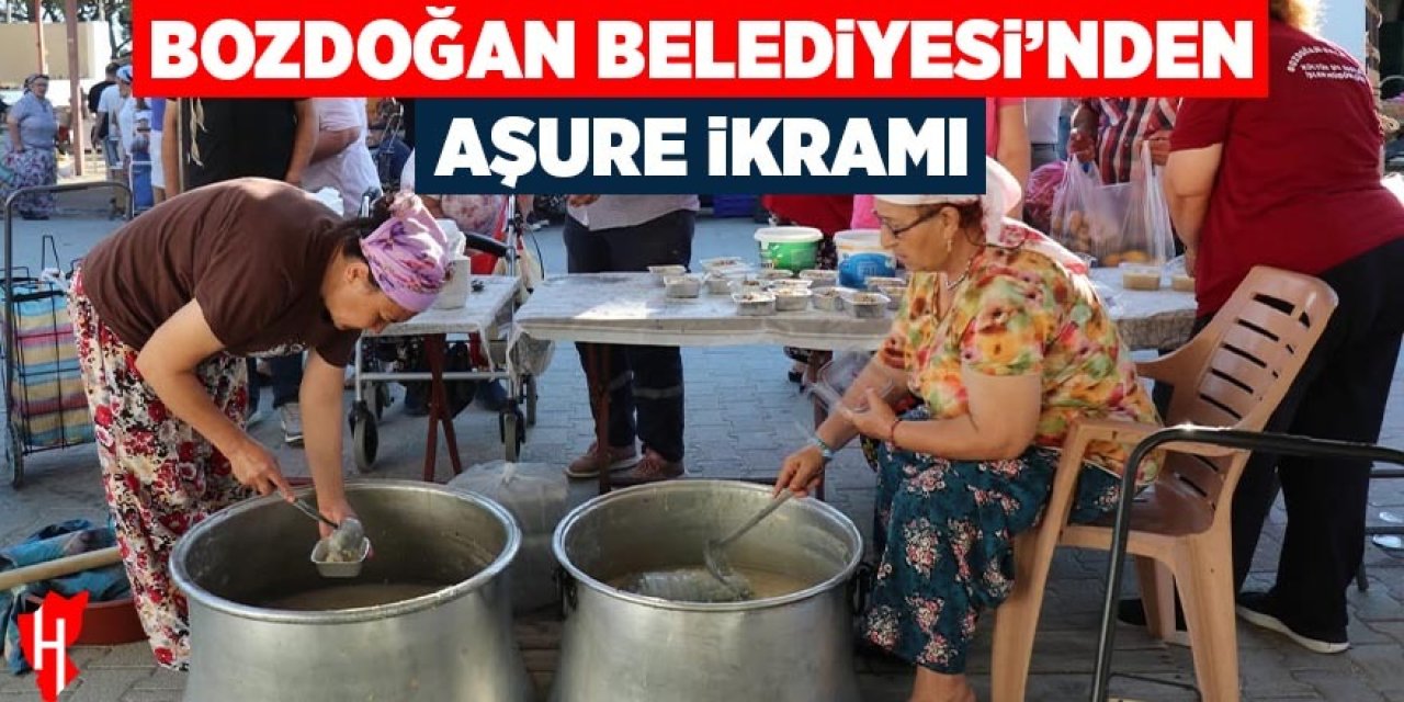 Bozdoğan Belediyesi’nden aşure ikramı