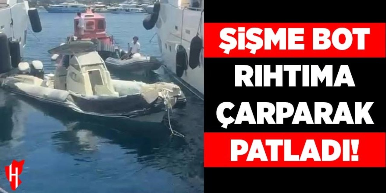 Şişme bot rıhtıma çarparak patladı: 1 yaralı