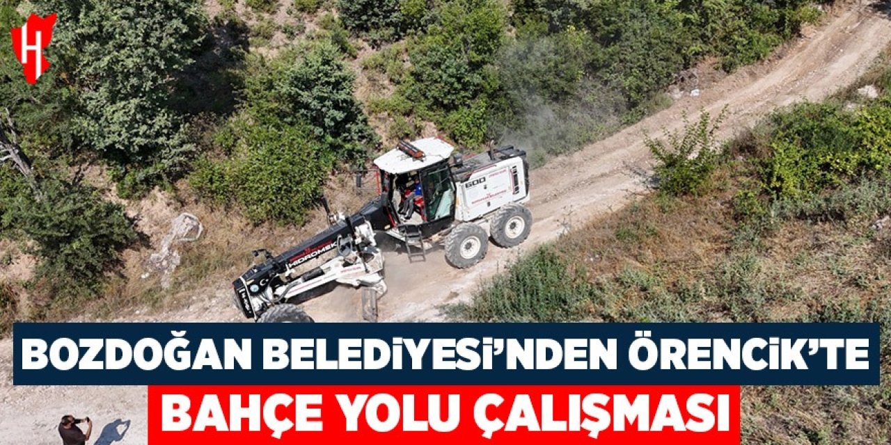 Bozdoğan Belediyesi'nden Örencik'te bahçe yolu çalışması