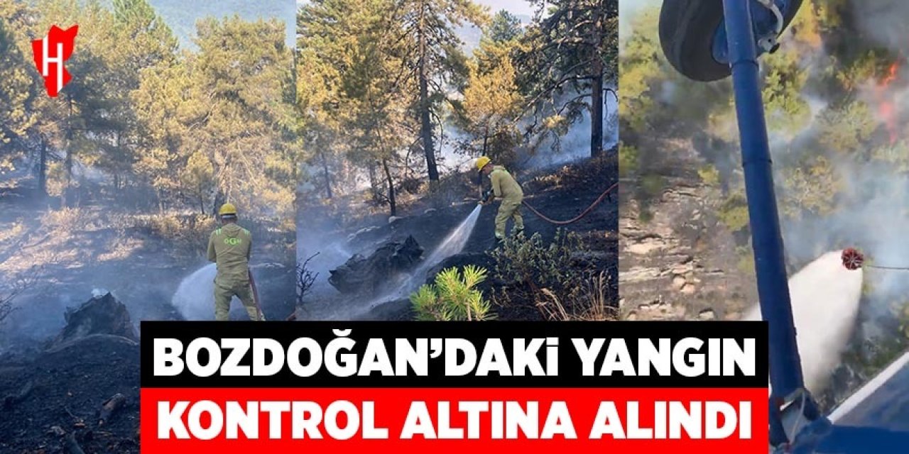 Bozdoğan'daki yangın kontrol altına alındı