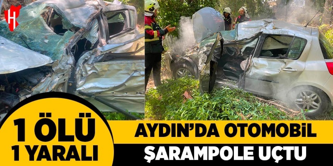Aydın'da otomobil şarampole uçtu: 1 ölü, 1 yaralı
