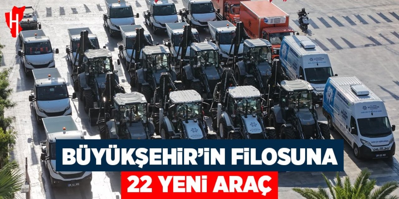 Aydın Büyükşehir Belediyesi filosuna 22 yeni araç takviyesi