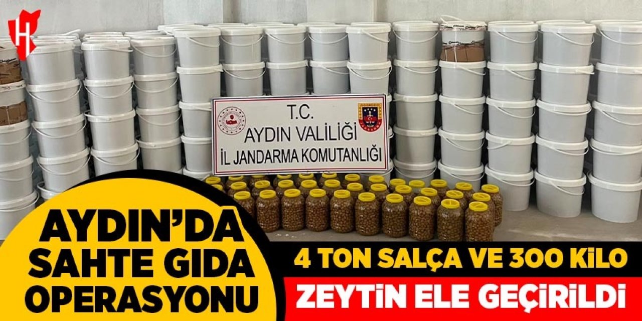 Aydın'da sahte gıda operasyonu