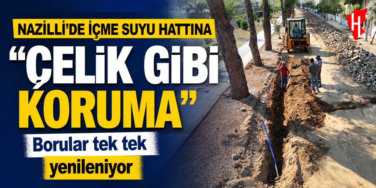 Nazilli’de içme suyu hatları tek tek yenileniyor!