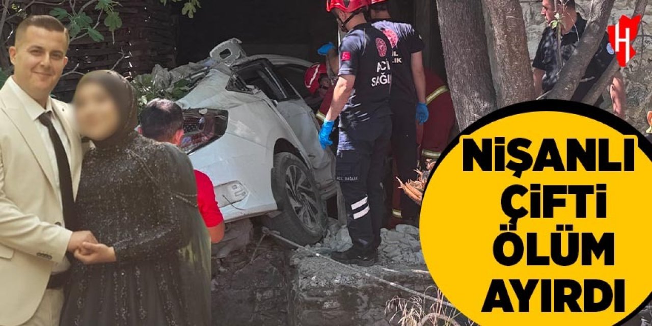 Nişanlı çifti ölüm ayırdı