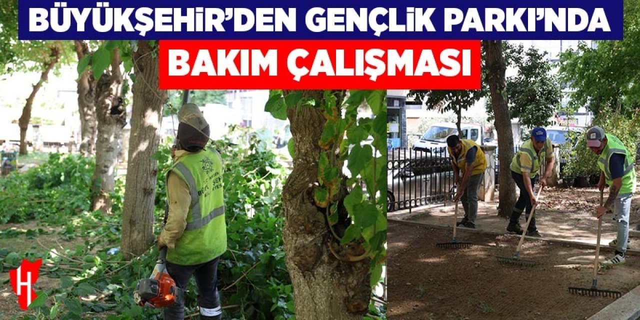 Aydın Büyükşehir'den Gençlik Parkı'nda kapsamlı bakım çalışması