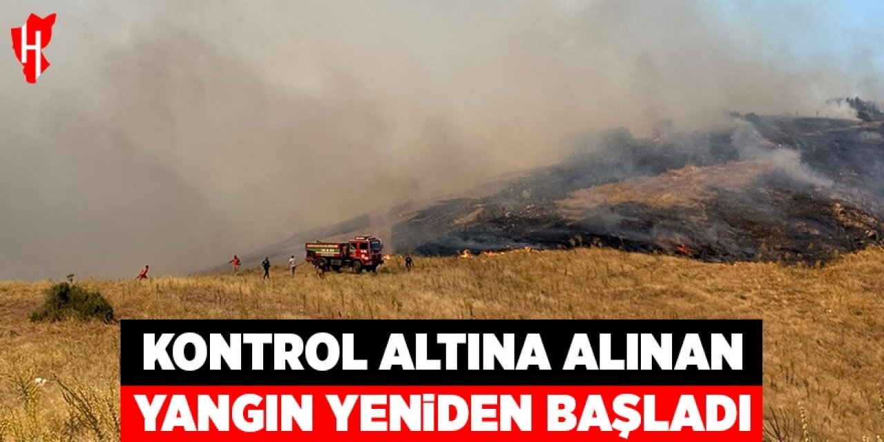 Kontrol altına alınan yangın yeniden başladı