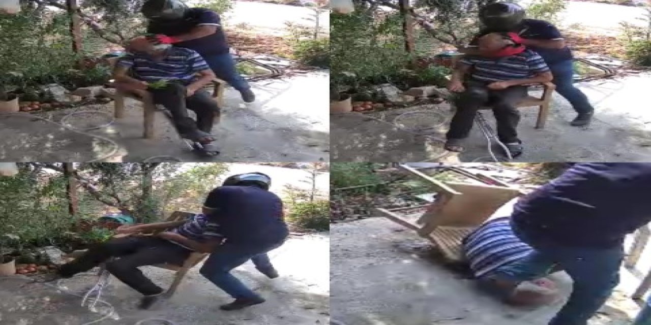 Yaşlı adamın boynunu kırmaya çalışıp, feci şekilde darbeden saldırgan tutuklandı