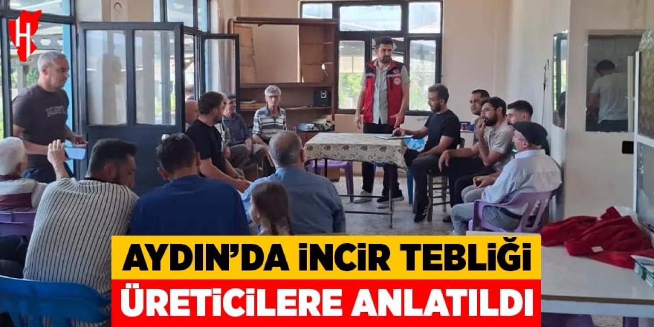 Aydın’da İncir Tebliği üreticilere anlatıldı
