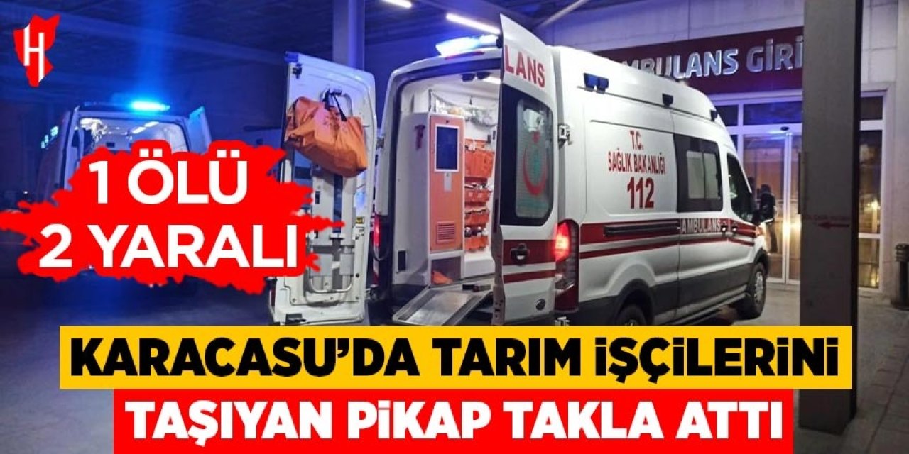Karacasu’da tarım işçilerini taşıyan pikap takla attı: 1 ölü, 2 yaralı