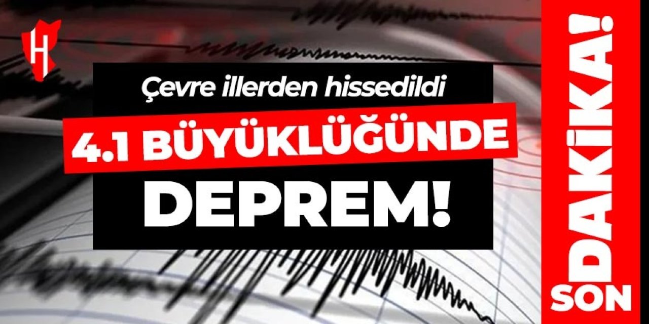Ege'de 4.1 büyüklüğünde deprem