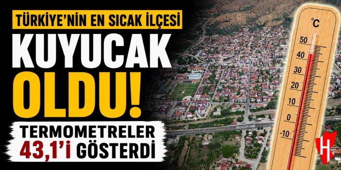 Türkiye’nin en sıcak ilçesi Kuyucak oldu!