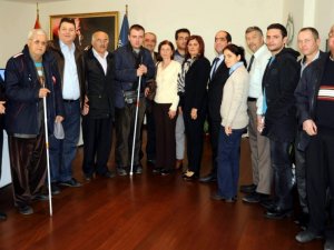 Altı Nokta Körler Derneği, Çerçioğlu’nu Ziyaret Etti