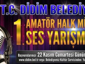 Didim Belediyesi 1. Ses Yarışması 30 Kasım’da Yapılacak