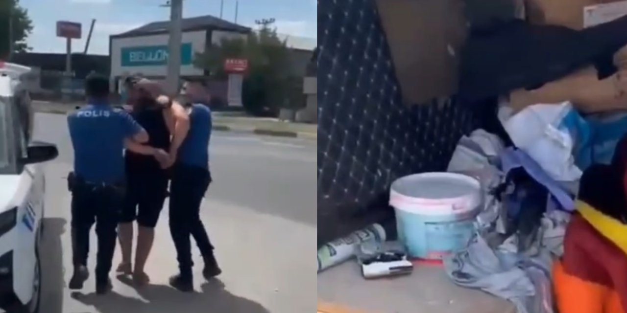 Battaniye altına saklansa da fayda etmedi!