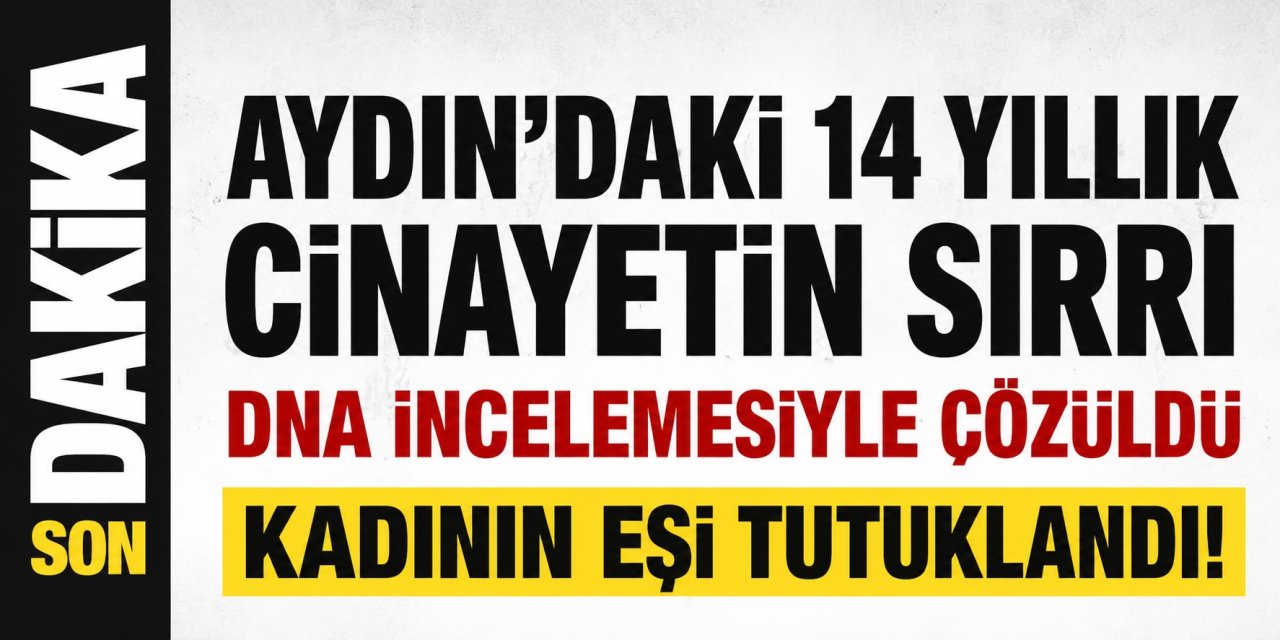 Aydın'daki sır cinayet 14 yıl sonra çözüldü!