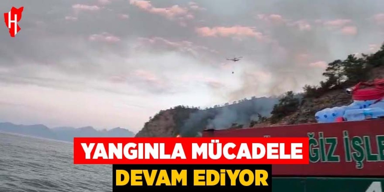 Yangınla mücadele sürüyor