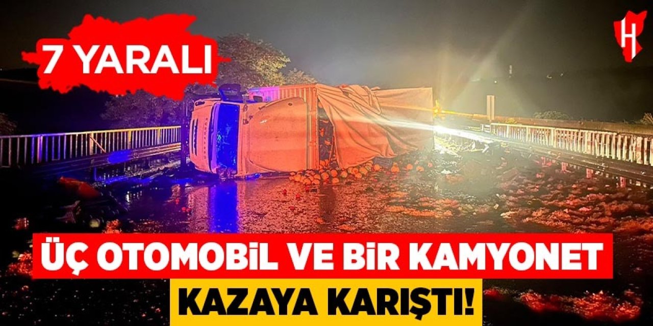 Zincirleme trafik kazası: 7 yaralı