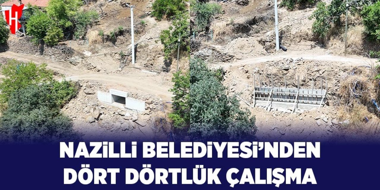 Nazilli Belediyesi’nden yollarda dört dörtlük çalışma
