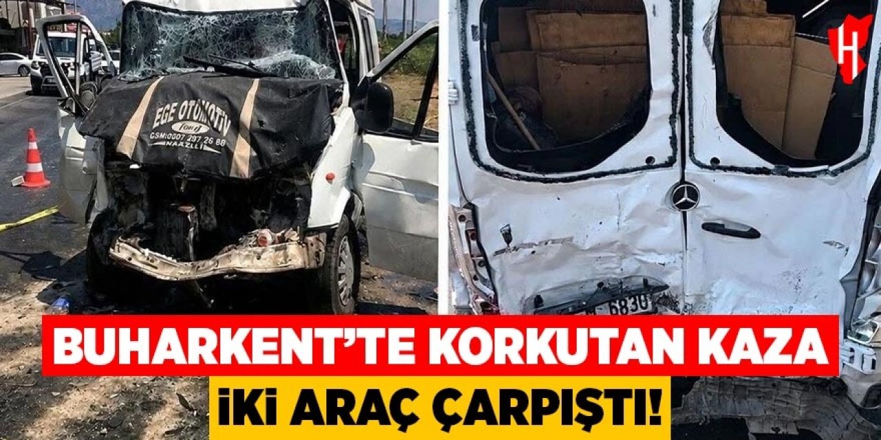 Buharkent’te korkutan kaza: 1'i ağır 8 yaralı
