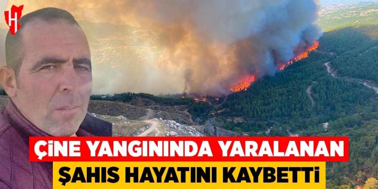 Çine'deki orman yangınında yaralanan şahıs hayatını kaybetti