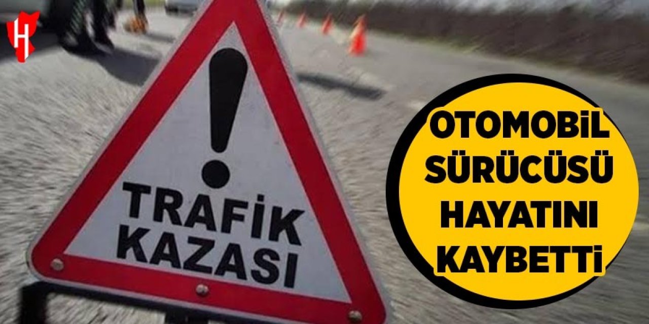 Otomobil sürücüsü hayatını kaybetti