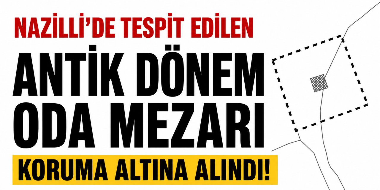 Nazilli’de antik dönem oda mezarı koruma altına alındı!