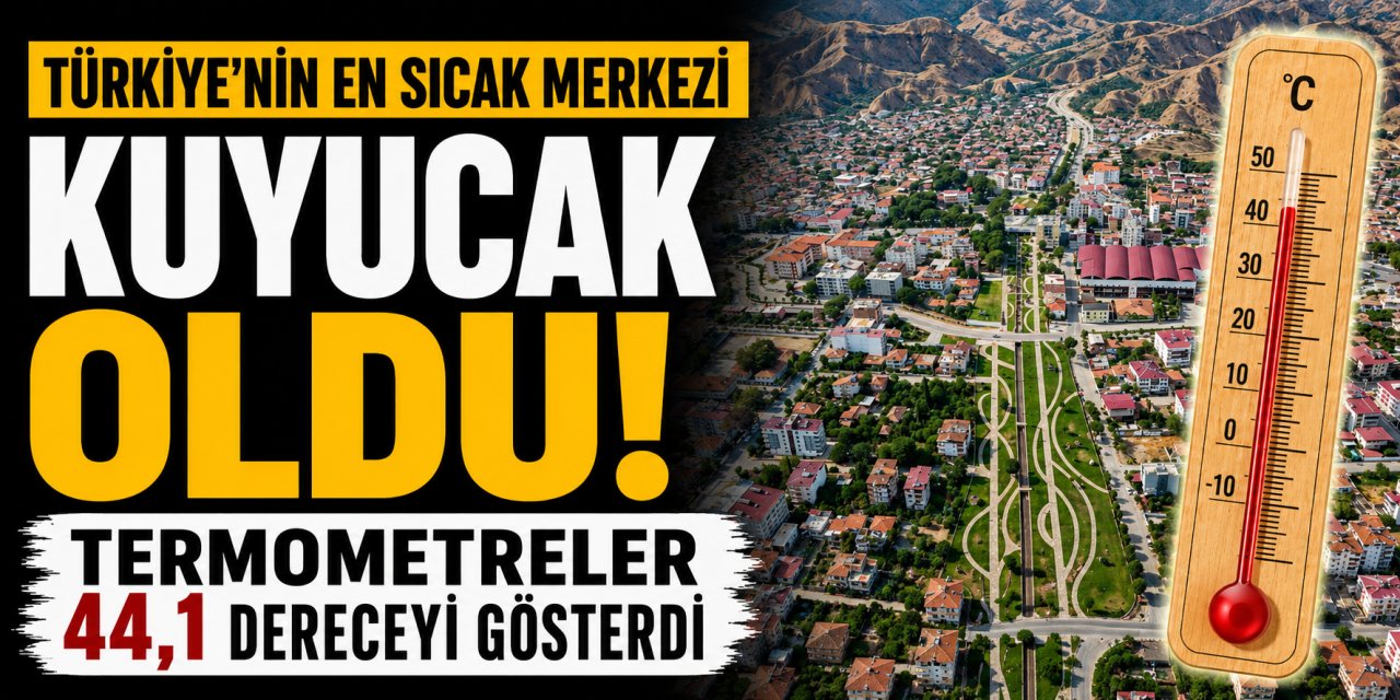 Türkiye’nin en sıcak merkezi Kuyucak oldu!