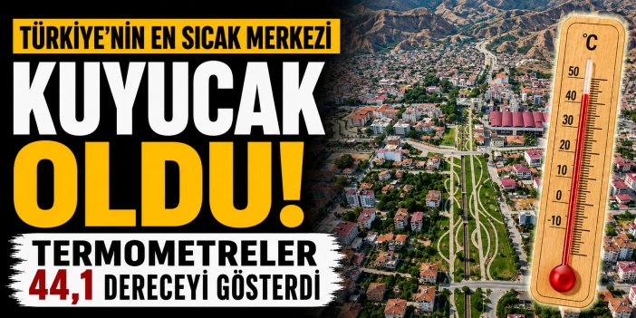 Türkiye’nin en sıcak merkezi Kuyucak oldu!