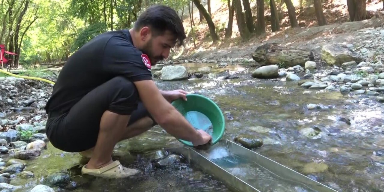 Günde 5 gram altın çıkarıyor