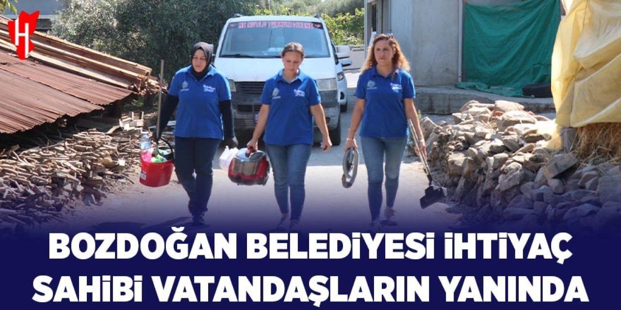Bozdoğan Belediyesi, ihtiyaç sahibi vatandaşların yanında