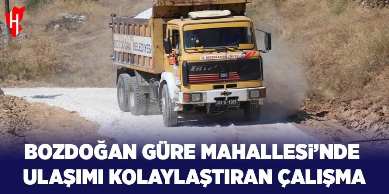 Bozdoğan Belediyesi'nden Güre Mahallesi'nde ulaşımı kolaylaştıran çalışma