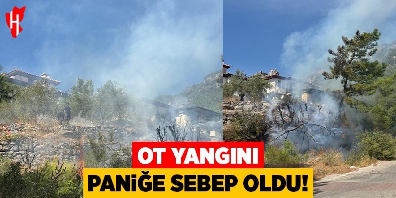 Ot yangını paniğe sebep oldu