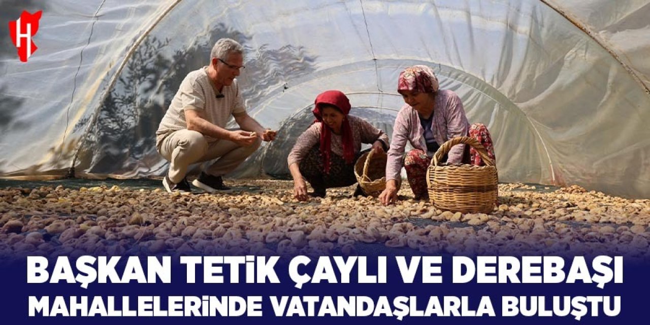 Başkan Tetik Çaylı ve Derebaşı mahallerinde vatandaşlarla buluştu