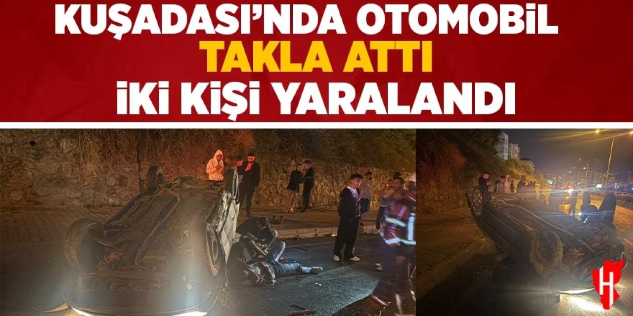Kuşadası’nda trafik kazası: 2 yaralı