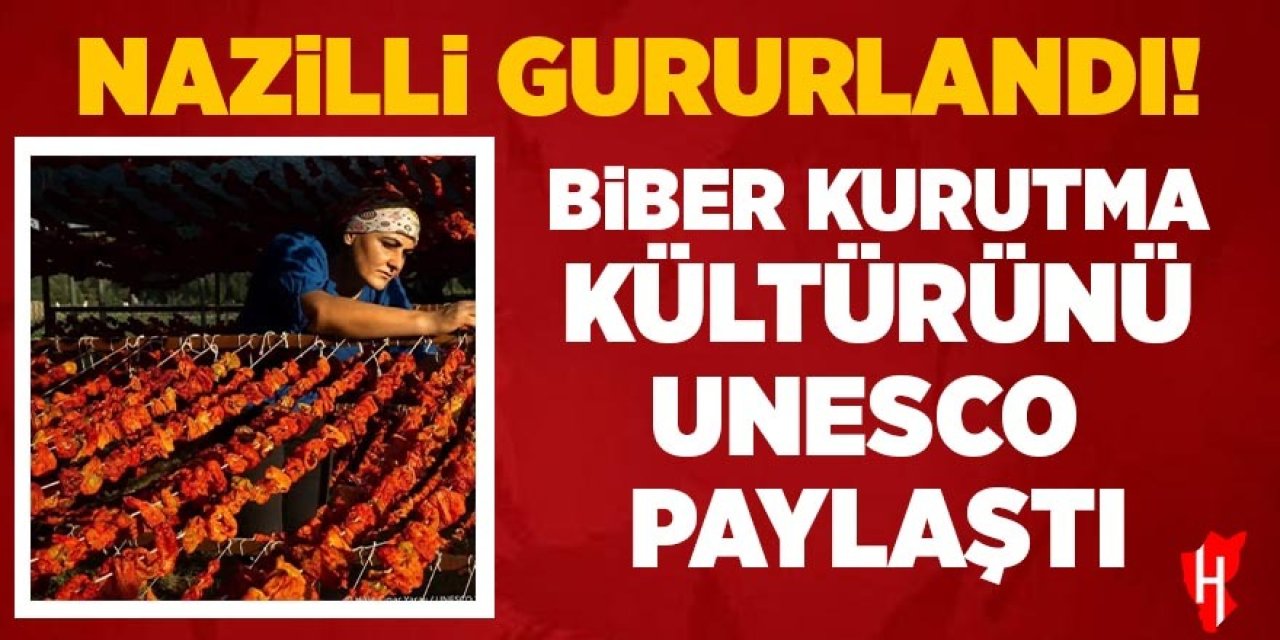 Nazilli gururlandı! Biber kurutma kültürünü UNESCO paylaştı
