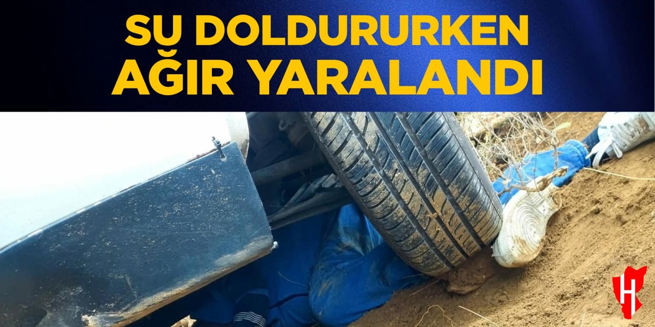 Su doldururken ağır yaralandı
