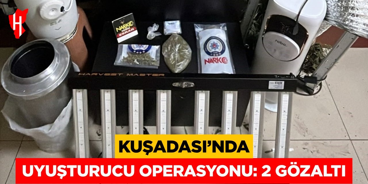 Kuşadası'nda uyuşturucu operasyonu: 2 gözaltı
