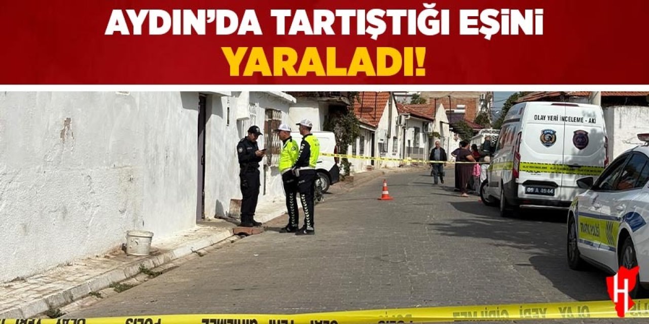 Aydın'da tartıştığı eşini yaraladı