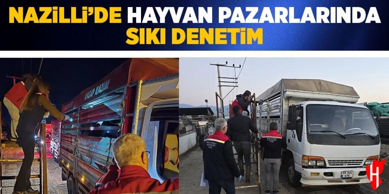 Nazilli'de hayvan pazarında sıkı denetim