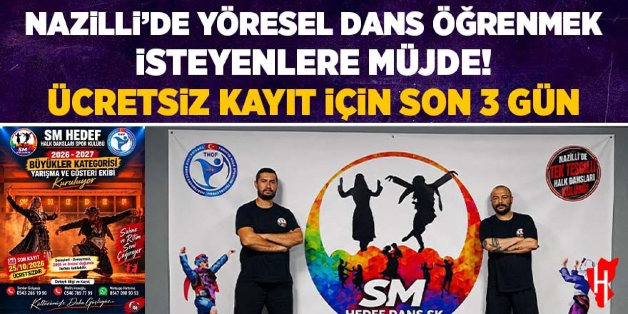 Nazilli’de yöresel dans öğrenmek isteyenlere müjde! Ücretsiz kayıt için son 3 gün