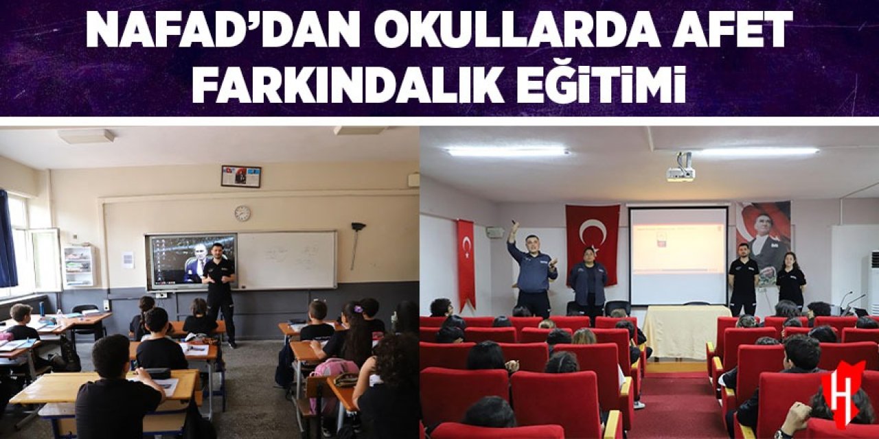 NAFAD'dan okullarda afet farkındalık eğitimi