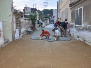 Nazilli Belediyesi, Sümer Mahallesi'nde kota yükseltme çalışması yapıyor