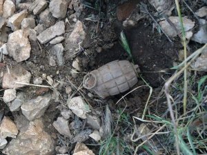 Nazilli'de patlamamış 2 el bombası bulundu